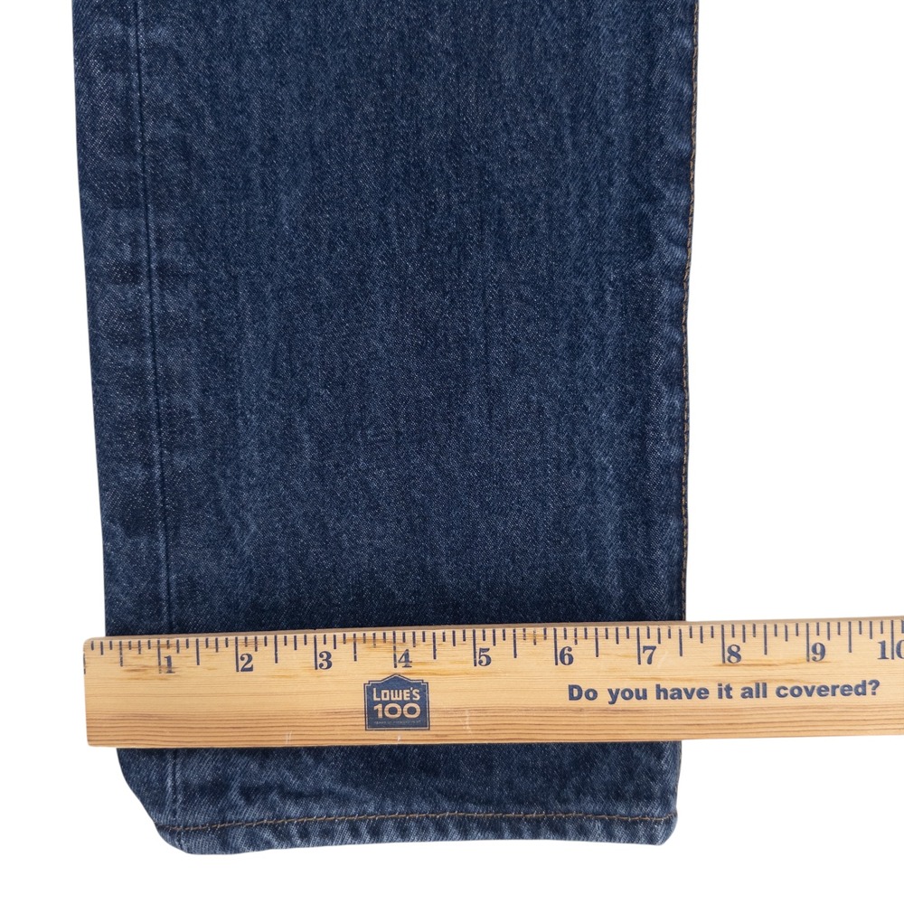 Levi's 501 Men's Straight Jeans in Dark Blue Denim - Picture 16 of 16